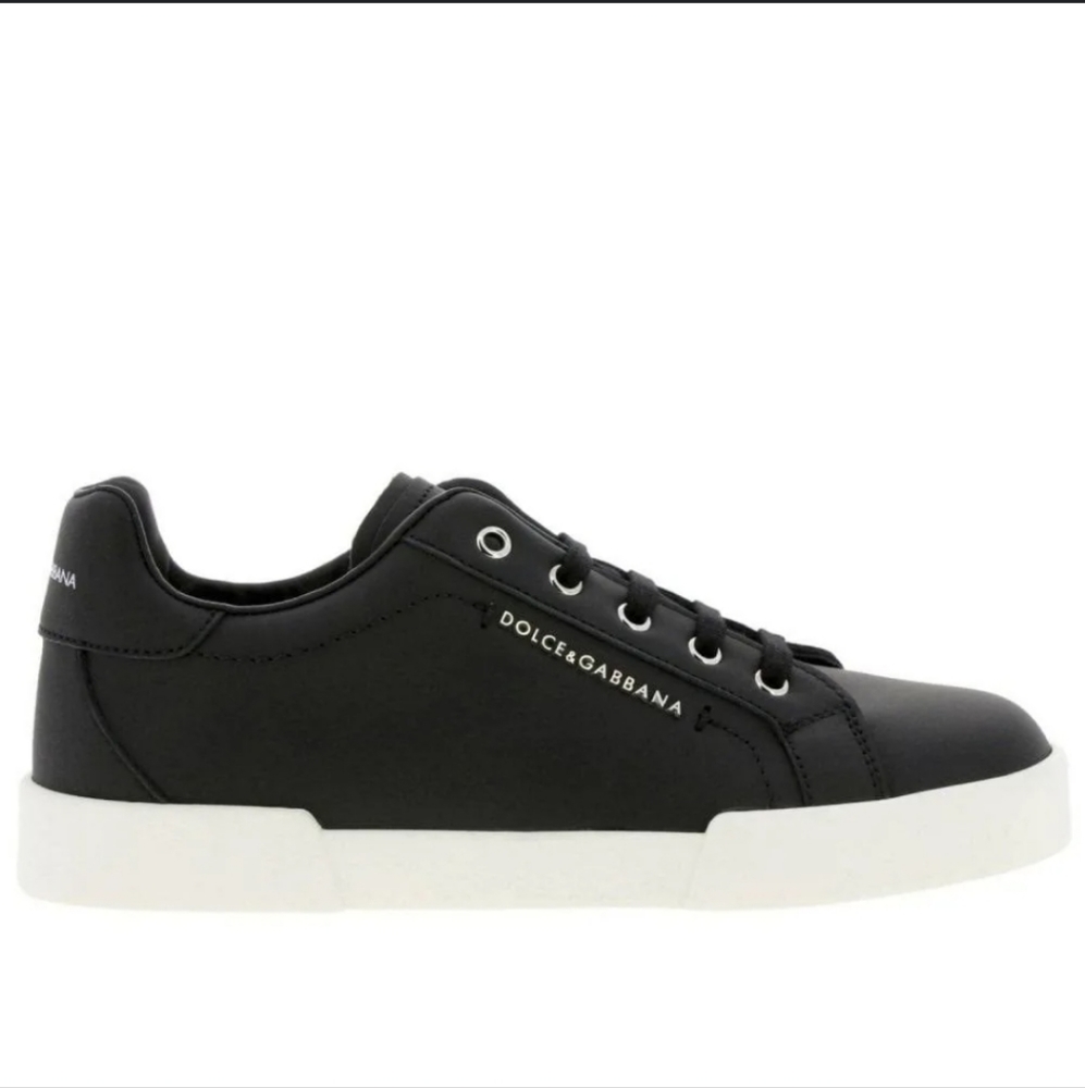 New Dolce & Gabbana Leather Lace Up Trainers